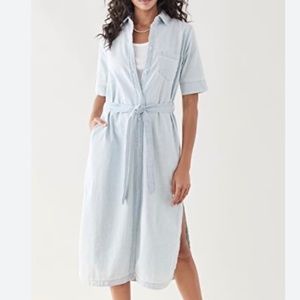 DL1961 Chambray Long Shirt Dress - sz M NWT